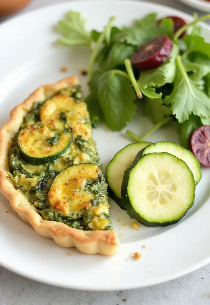 25 Spinach Quiche Recipes with Easy Pie Crusts - 12. Spinach and Zucchini Quiche
