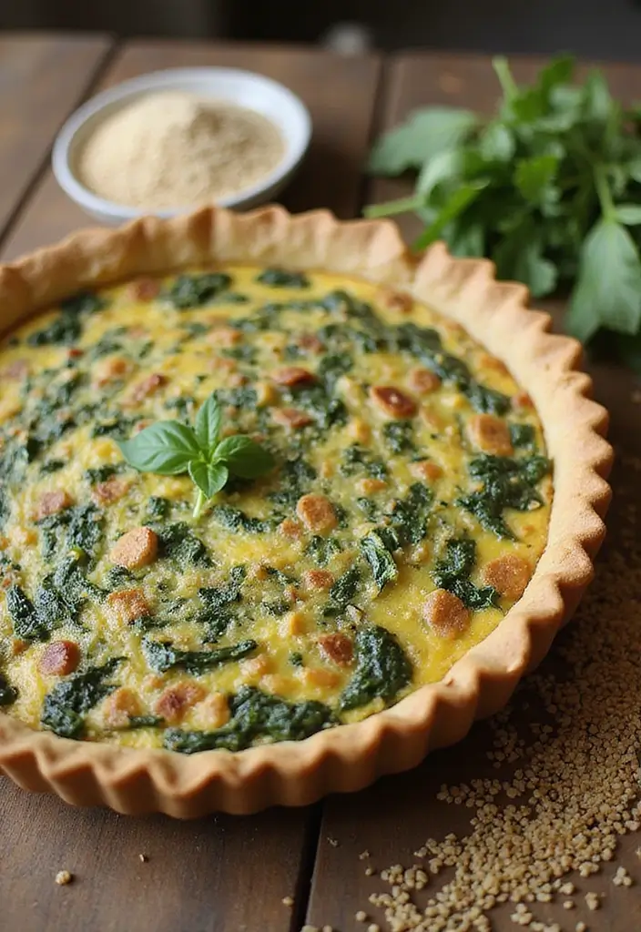 25 Spinach Quiche Recipes with Easy Pie Crusts - 19. Spinach and Quinoa Quiche