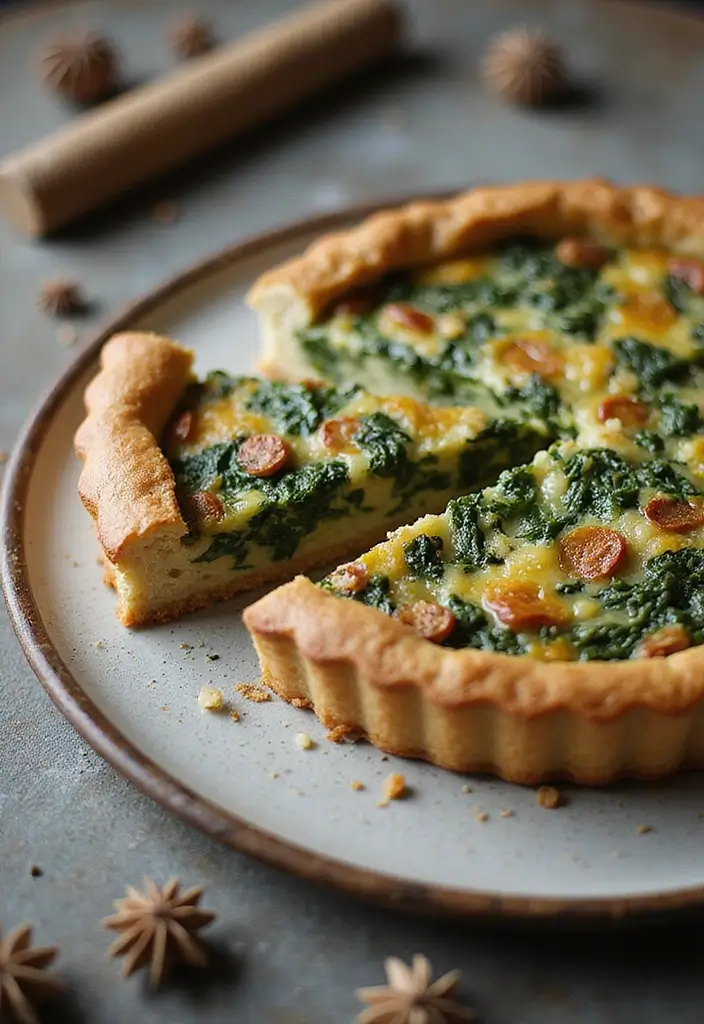 25 Spinach Quiche Recipes with Easy Pie Crusts - 22. Spinach and Nutmeg Quiche