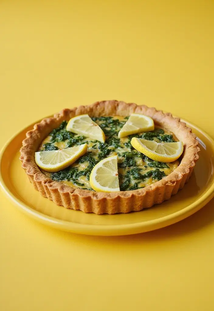 25 Spinach Quiche Recipes with Easy Pie Crusts - 23. Spinach and Lemon Quiche