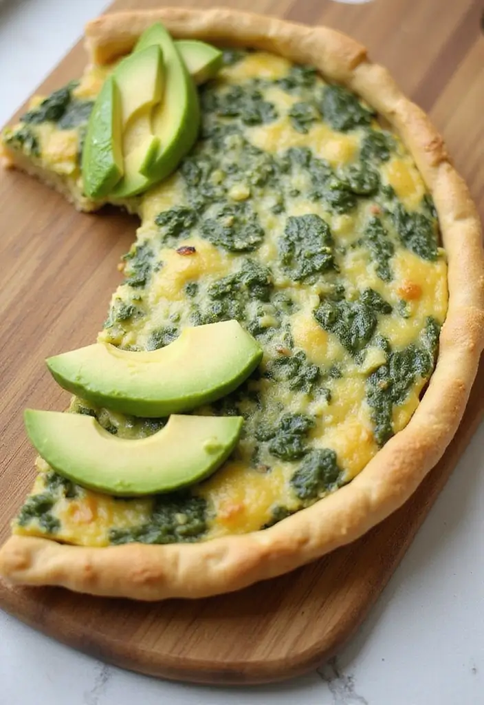 25 Spinach Quiche Recipes with Easy Pie Crusts - 24. Spinach and Avocado Quiche