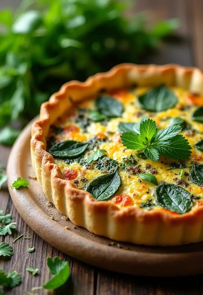 25 Spinach Quiche Recipes with Easy Pie Crusts - 25. Spinach and Herb Quiche