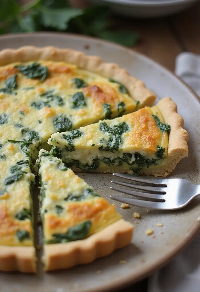 25 Spinach Quiche Recipes with Easy Pie Crusts - 9. Spinach and Ricotta Quiche
