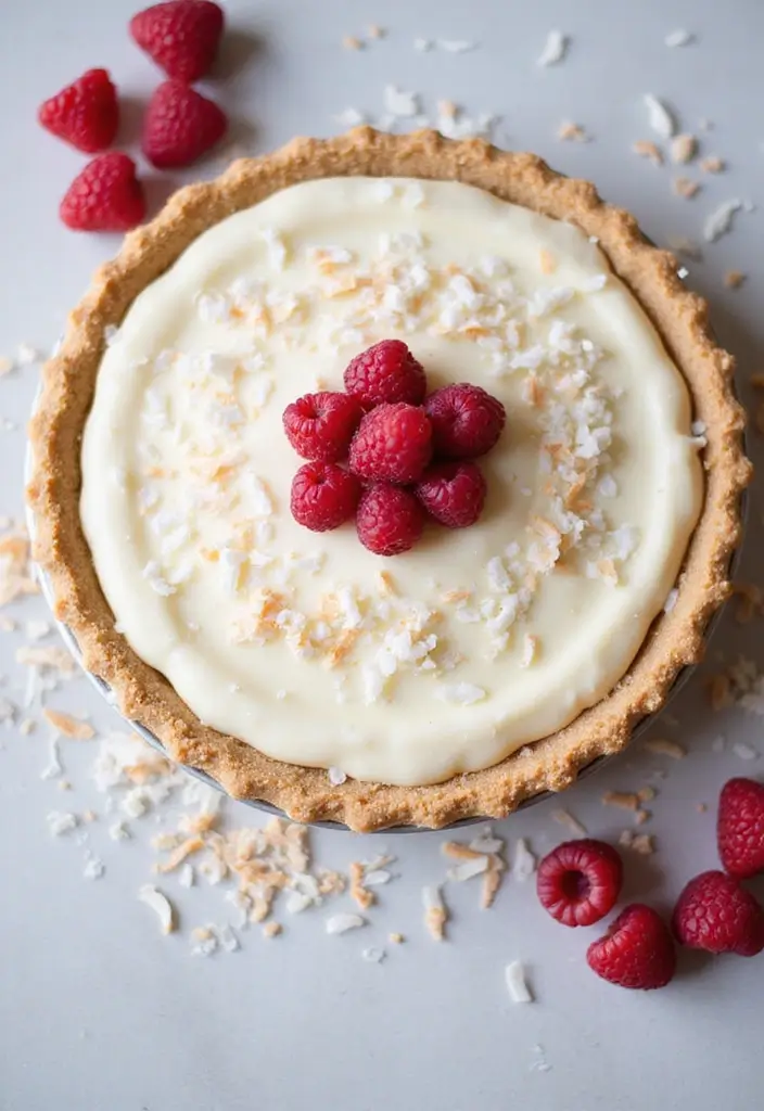 25 Sugar Free Pudding Pie Recipes That Still Taste Amazing 148 25 Sugar Free Pudding Pie Recipes That Still Taste Amazing - 22. Coconut Raspberry Pudding Pie