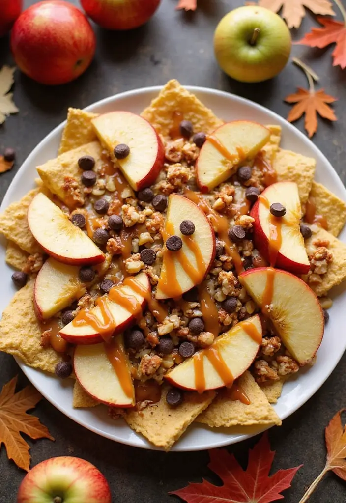 26 Apple and Pie Crust Dessert Recipes Perfect for Fall 71 26 Apple and Pie Crust Dessert Recipes Perfect for Fall - 11. Caramel Apple Nachos