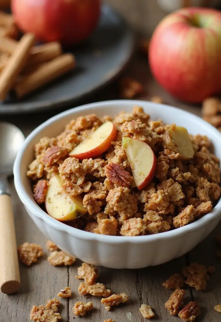 26 Apple and Pie Crust Dessert Recipes Perfect for Fall 134 26 Apple and Pie Crust Dessert Recipes Perfect for Fall - 20. Apple Spice Granola