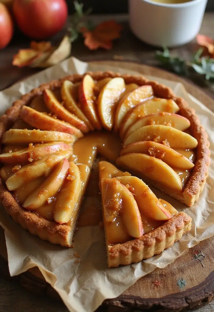 26 Apple and Pie Crust Dessert Recipes Perfect for Fall 29 26 Apple and Pie Crust Dessert Recipes Perfect for Fall - 5. Salted Caramel Apple Tart