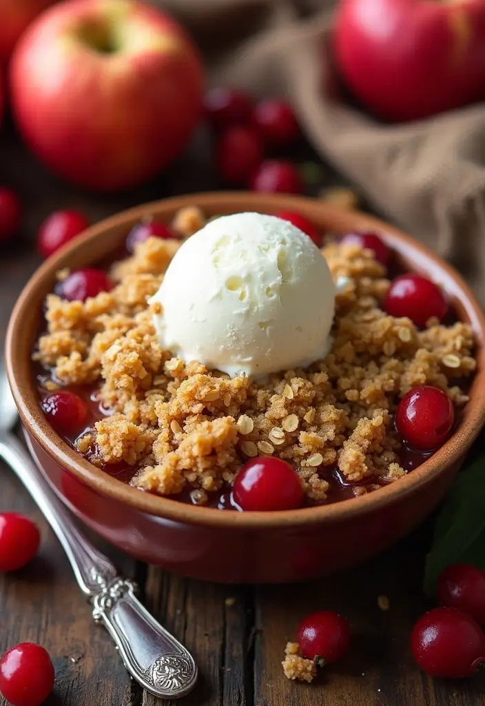 26 Apple and Pie Crust Dessert Recipes Perfect for Fall 50 26 Apple and Pie Crust Dessert Recipes Perfect for Fall - 8. Apple and Cranberry Crumble