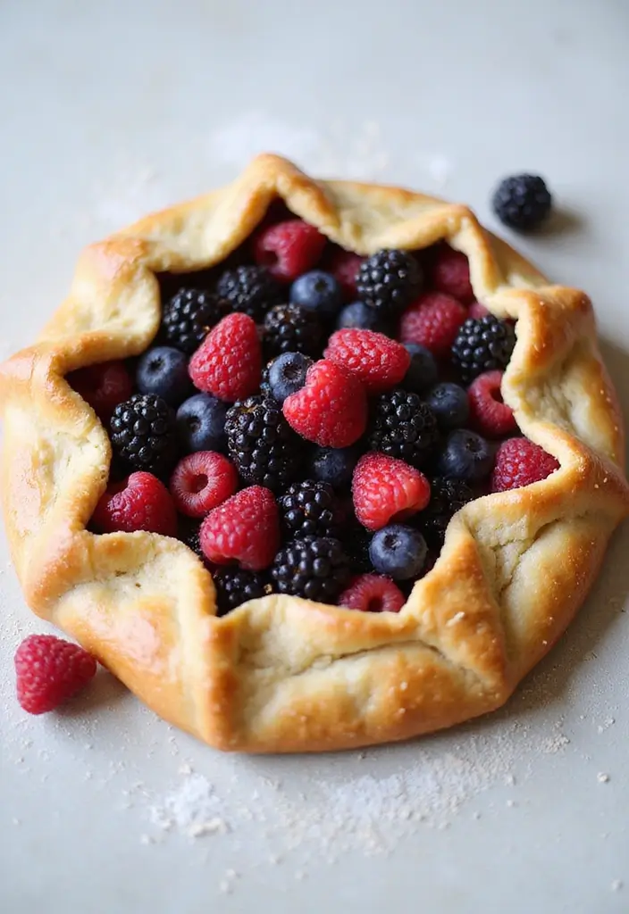 26 Cassava Flour Pie Crust Recipes That Are Gluten Free and Crisp 20 26 Cassava Flour Pie Crust Recipes That Are Gluten Free and Crisp - 4. Berry Galette with Cassava Flour Crust