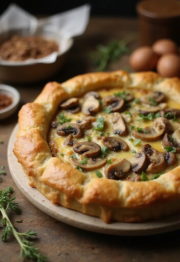 26 Cassava Flour Pie Crust Recipes That Are Gluten Free and Crisp 39 26 Cassava Flour Pie Crust Recipes That Are Gluten Free and Crisp - 7. Savory Mushroom and Cheese Pie