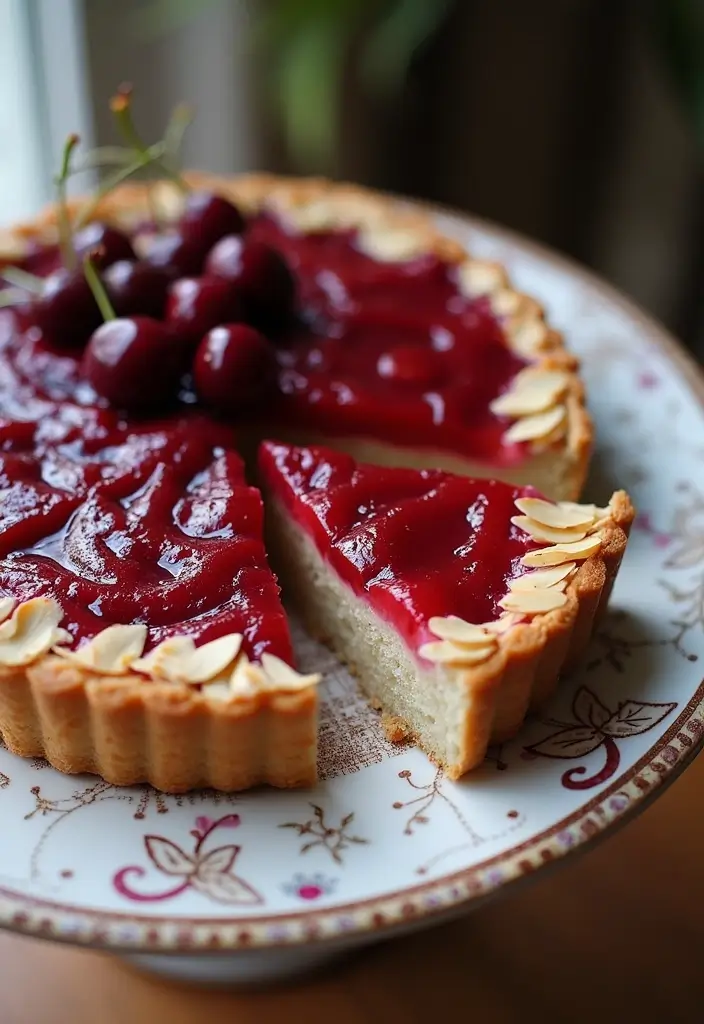 26 Easy Recipes That Use Pie Crust for Dinner or Dessert - 10. Cherry Almond Tart
