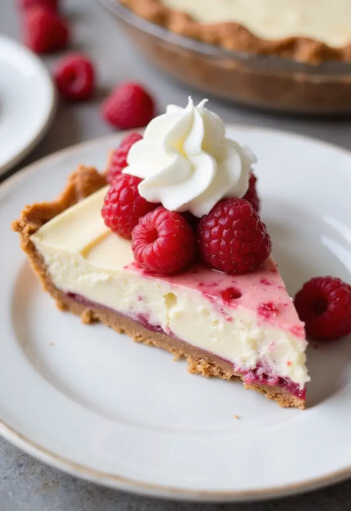 26 Easy Recipes That Use Pie Crust for Dinner or Dessert - 12. Raspberry Cream Cheese Pie