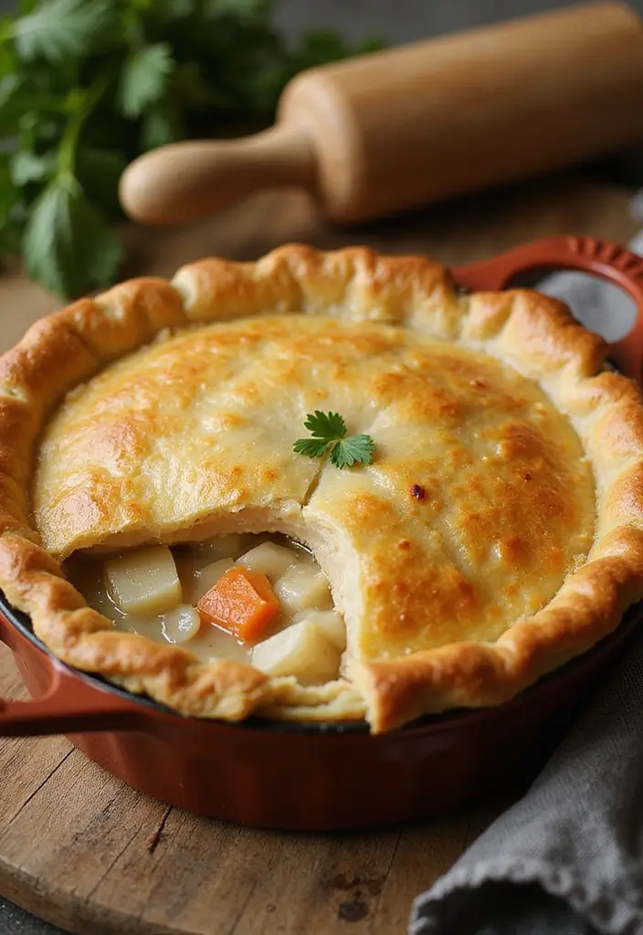 26 Easy Recipes That Use Pie Crust for Dinner or Dessert - 2. Chicken Pot Pie