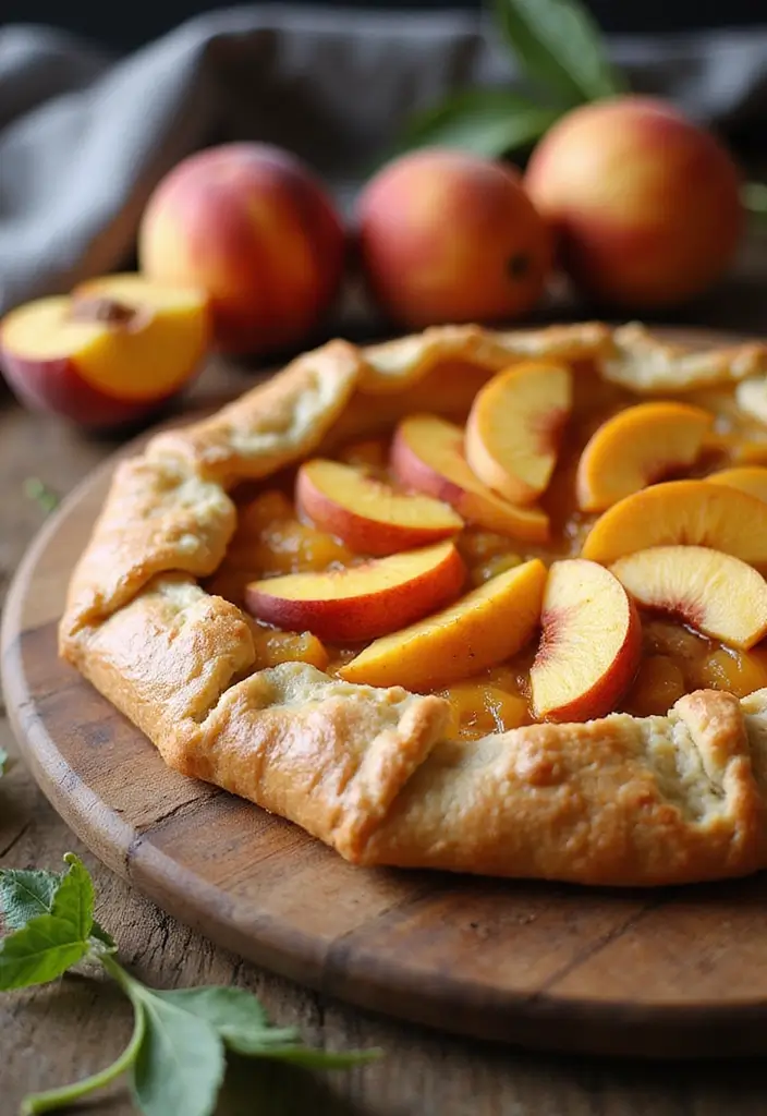 26 Easy Recipes That Use Pie Crust for Dinner or Dessert - 20. Peach Galette