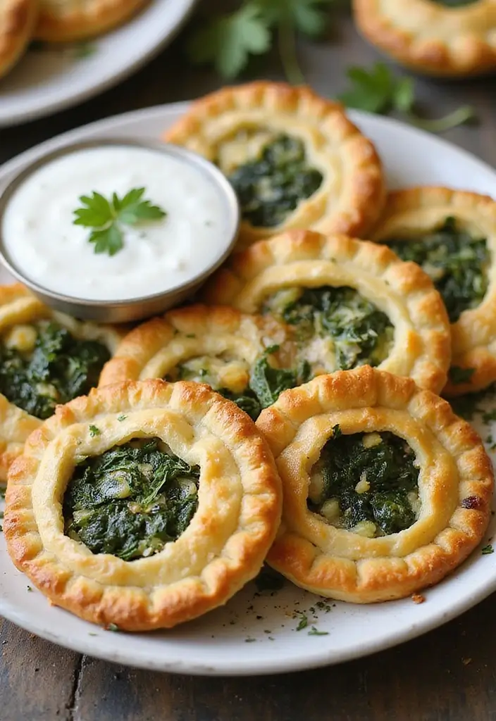 26 Easy Recipes That Use Pie Crust for Dinner or Dessert - 3. Spinach and Feta Pies