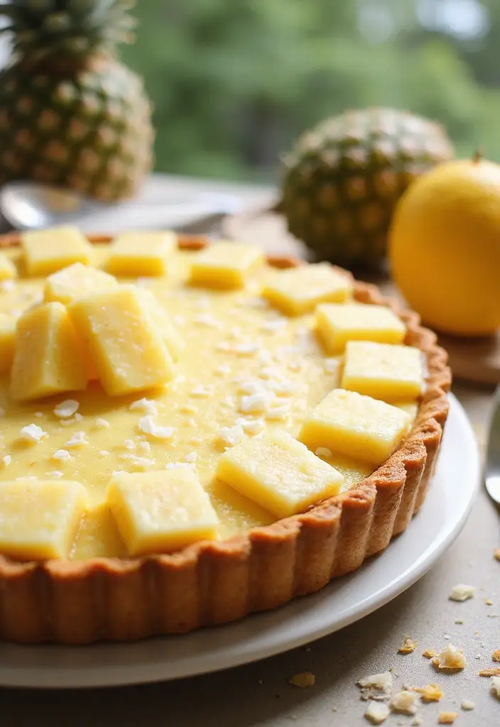 26 Gluten Free Dairy Free Pie Recipes Everyone Can Enjoy - 12. Tropical Pineapple Coconut Pie