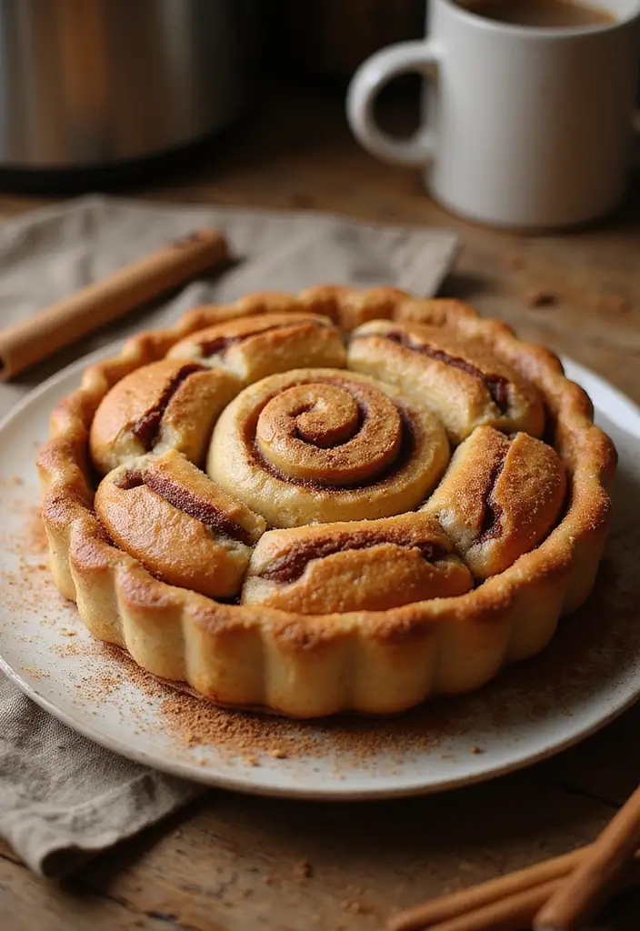 26 Gluten Free Dairy Free Pie Recipes Everyone Can Enjoy - 16. Cinnamon Roll Pie