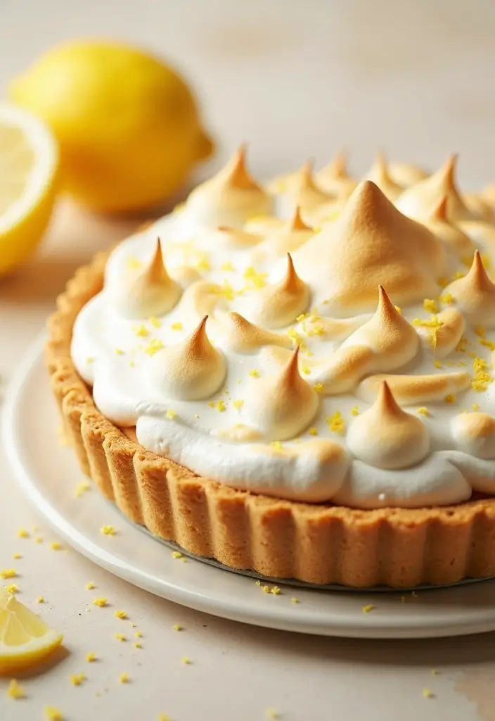 26 Gluten Free Dairy Free Pie Recipes Everyone Can Enjoy - 4. Lemon Meringue Pie with Aquafaba