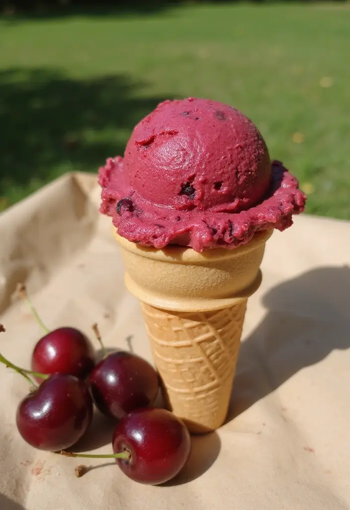 26 Tart Cherry Pie Filling Recipes for Sweet and Tangy Lovers - 12. Tart Cherry Gelato