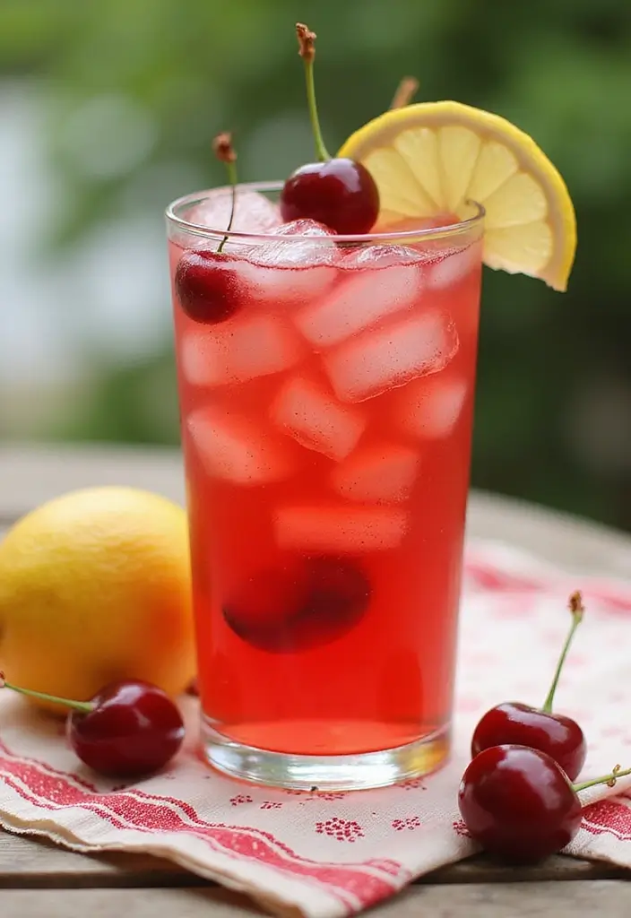 26 Tart Cherry Pie Filling Recipes for Sweet and Tangy Lovers - 14. Tart Cherry Lemonade