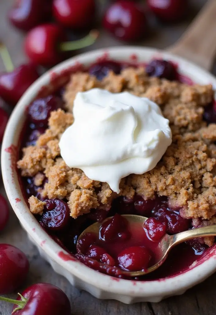 26 Tart Cherry Pie Filling Recipes for Sweet and Tangy Lovers - 2. Tart Cherry Crisp
