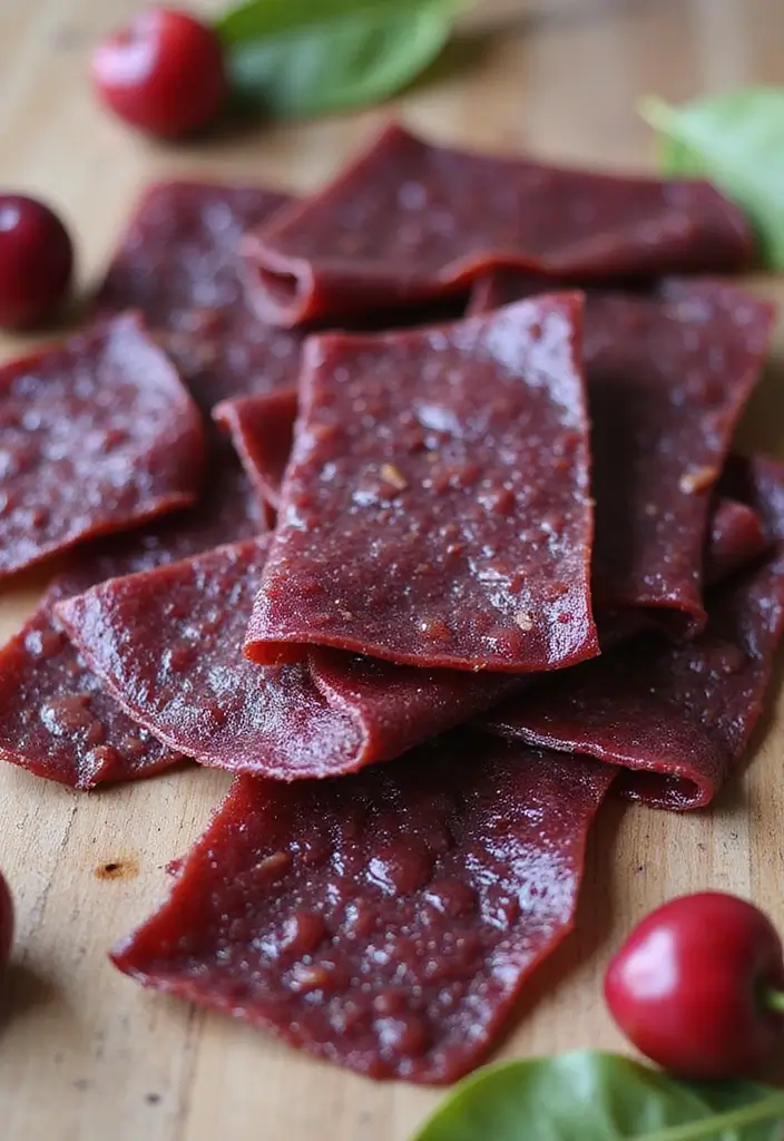 26 Tart Cherry Pie Filling Recipes for Sweet and Tangy Lovers - 23. Tart Cherry Fruit Leather