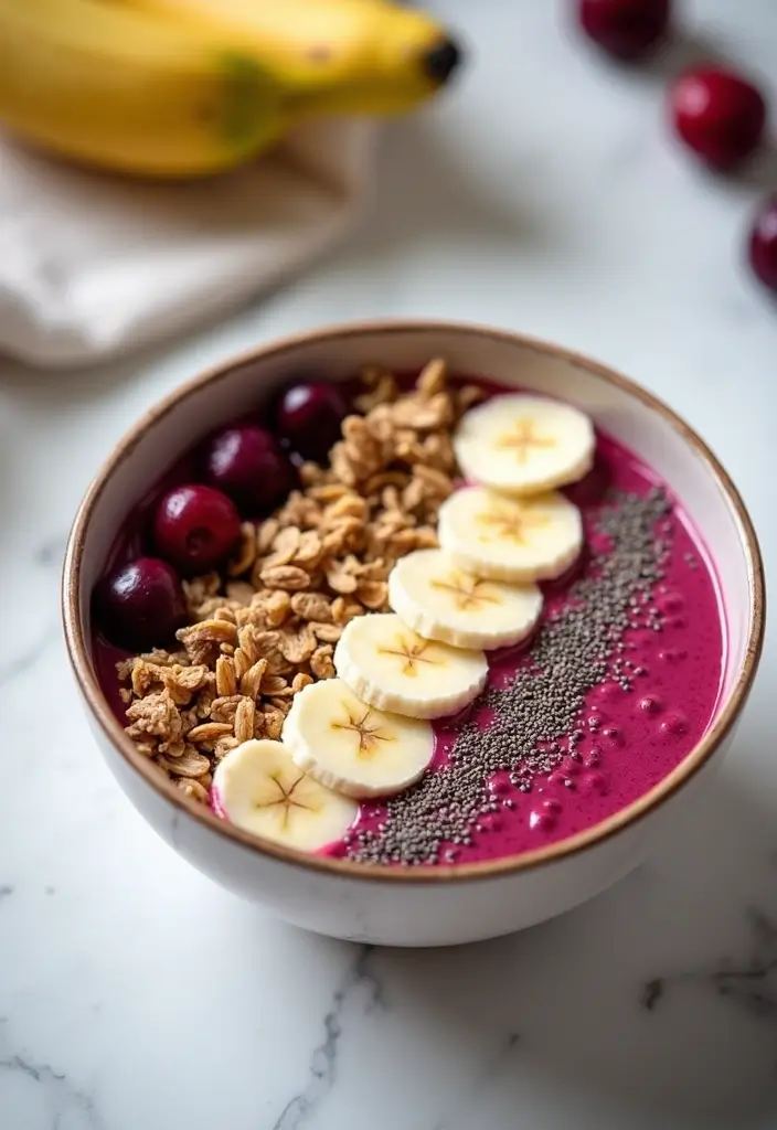 26 Tart Cherry Pie Filling Recipes for Sweet and Tangy Lovers - 3. Tart Cherry Smoothie Bowl