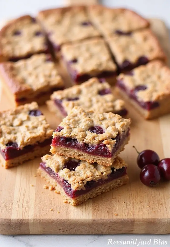26 Tart Cherry Pie Filling Recipes for Sweet and Tangy Lovers - 4. Tart Cherry Oatmeal Bars