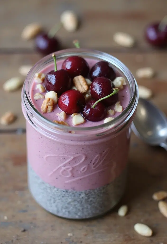 26 Tart Cherry Pie Filling Recipes for Sweet and Tangy Lovers - 7. Tart Cherry Chia Seed Pudding