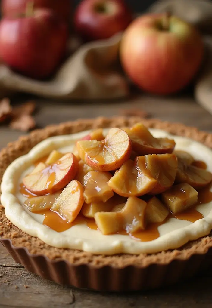 27 Cream Pie Recipes That Are No Bake and Delicious - 21. Caramel Apple Cream Pie