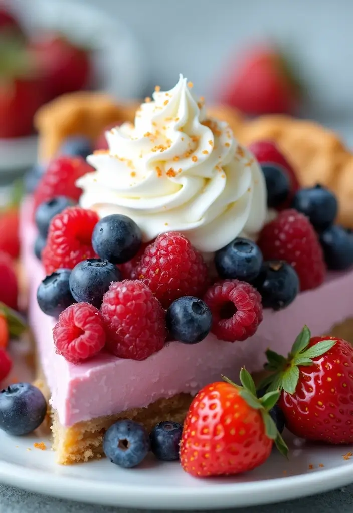 27 Cream Pie Recipes That Are No Bake and Delicious - 3. Berry Vegan Cream Pie