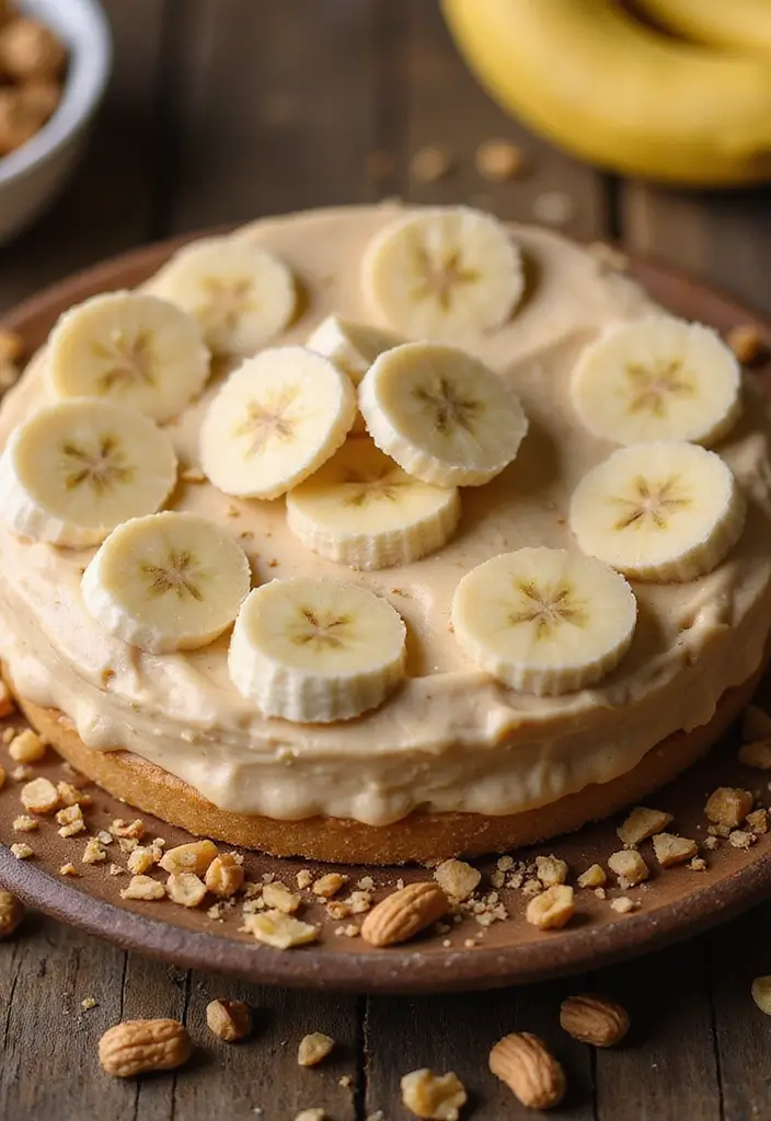 27 Cream Pie Recipes That Are No Bake and Delicious - 4. Peanut Butter Banana Cream Pie