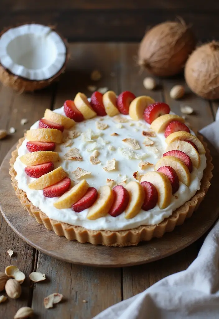 27 No Bake Coconut Cream Pie Recipes for Light and Creamy Desserts - 12. Vegan No Bake Coconut Cream Pie