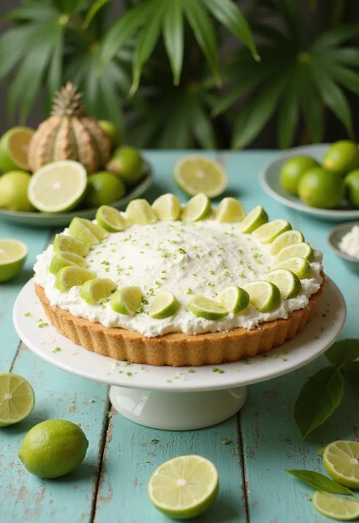 27 No Bake Coconut Cream Pie Recipes for Light and Creamy Desserts - 16. Coconut Lime Cream Pie