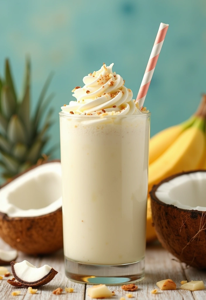 27 No Bake Coconut Cream Pie Recipes for Light and Creamy Desserts - 18. Coconut Cream Pie Smoothie