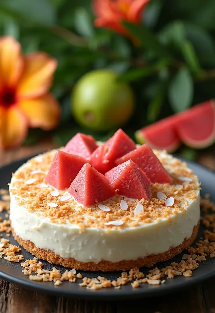 27 No Bake Coconut Cream Pie Recipes for Light and Creamy Desserts - 22. Coconut Cream Pie with Guava