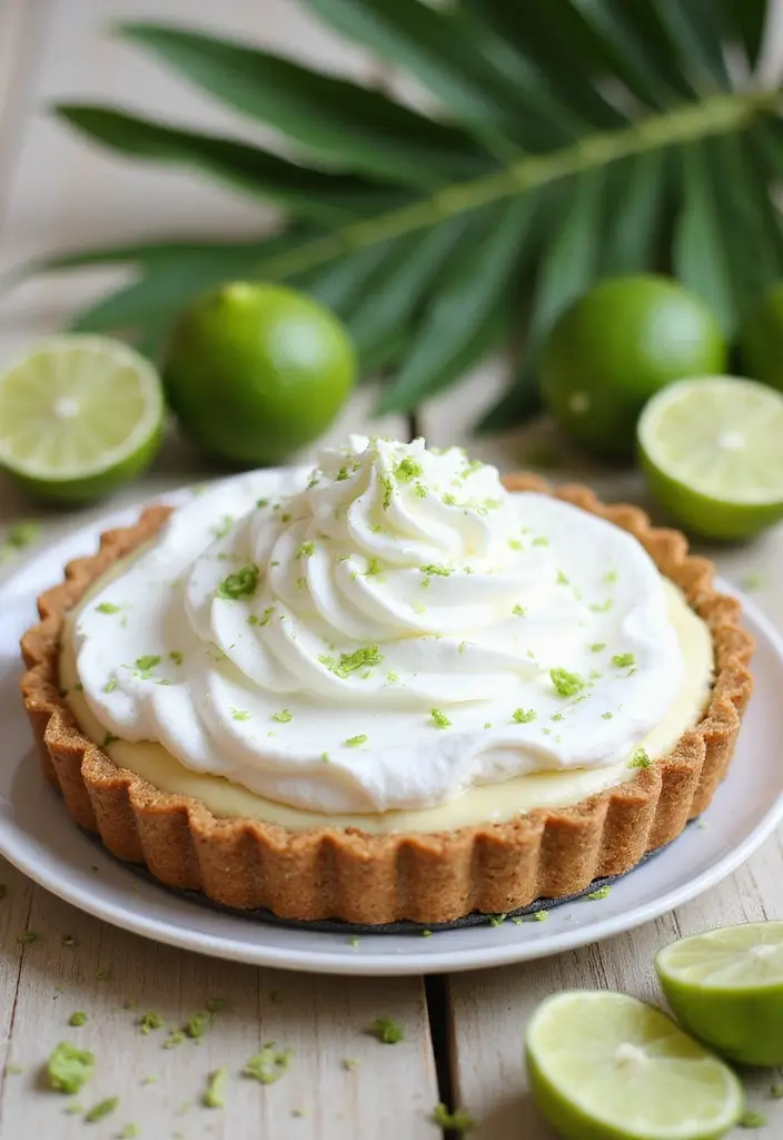 27 No Bake Coconut Cream Pie Recipes for Light and Creamy Desserts - 5. Key Lime Coconut Cream Pie