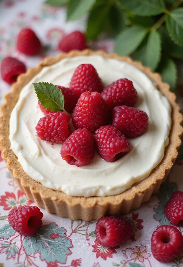 27 No Bake Coconut Cream Pie Recipes for Light and Creamy Desserts - 9. Raspberry Coconut Cream Pie