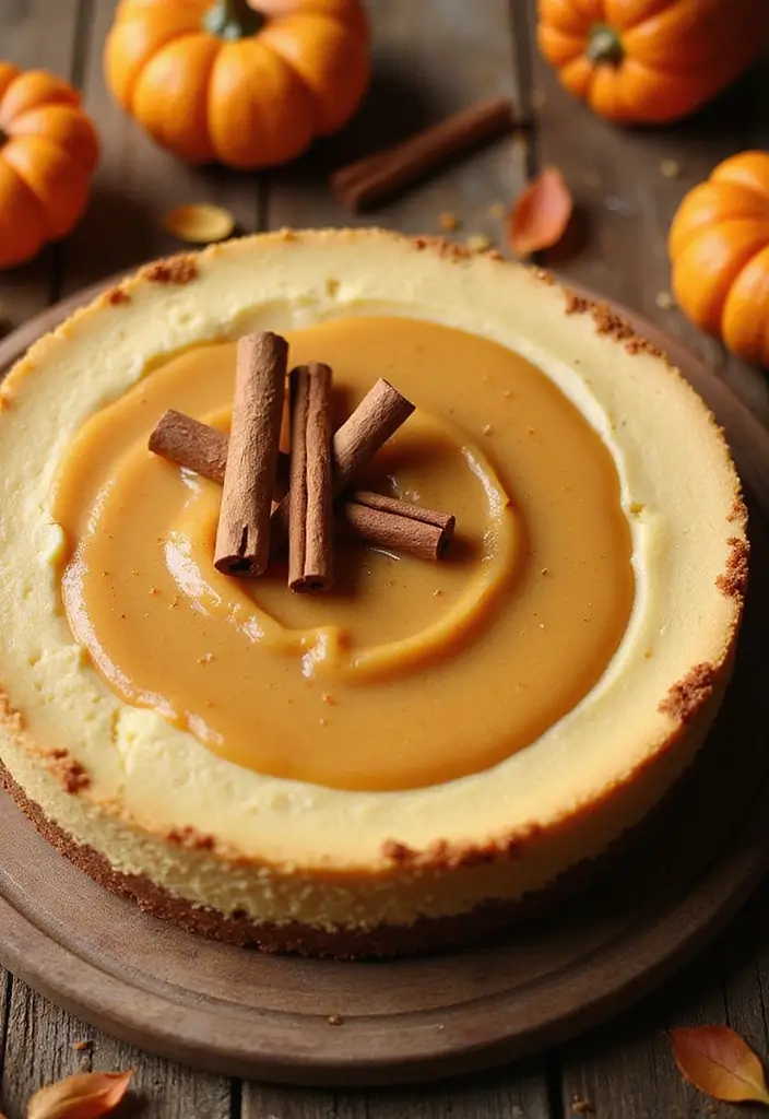 27 Recipes with Pumpkin Pie Filling for Cozy Fall Desserts - 1. Creamy Pumpkin Pie Filling Vegan Cheesecake