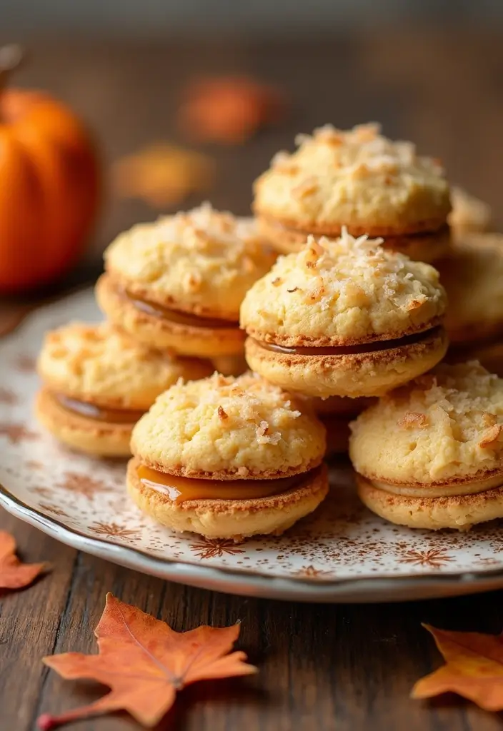 27 Recipes with Pumpkin Pie Filling for Cozy Fall Desserts - 12. Pumpkin Pie Filling Coconut Macaroons