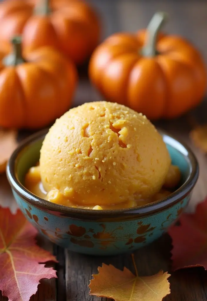 27 Recipes with Pumpkin Pie Filling for Cozy Fall Desserts - 21. Pumpkin Pie Filling Gelato