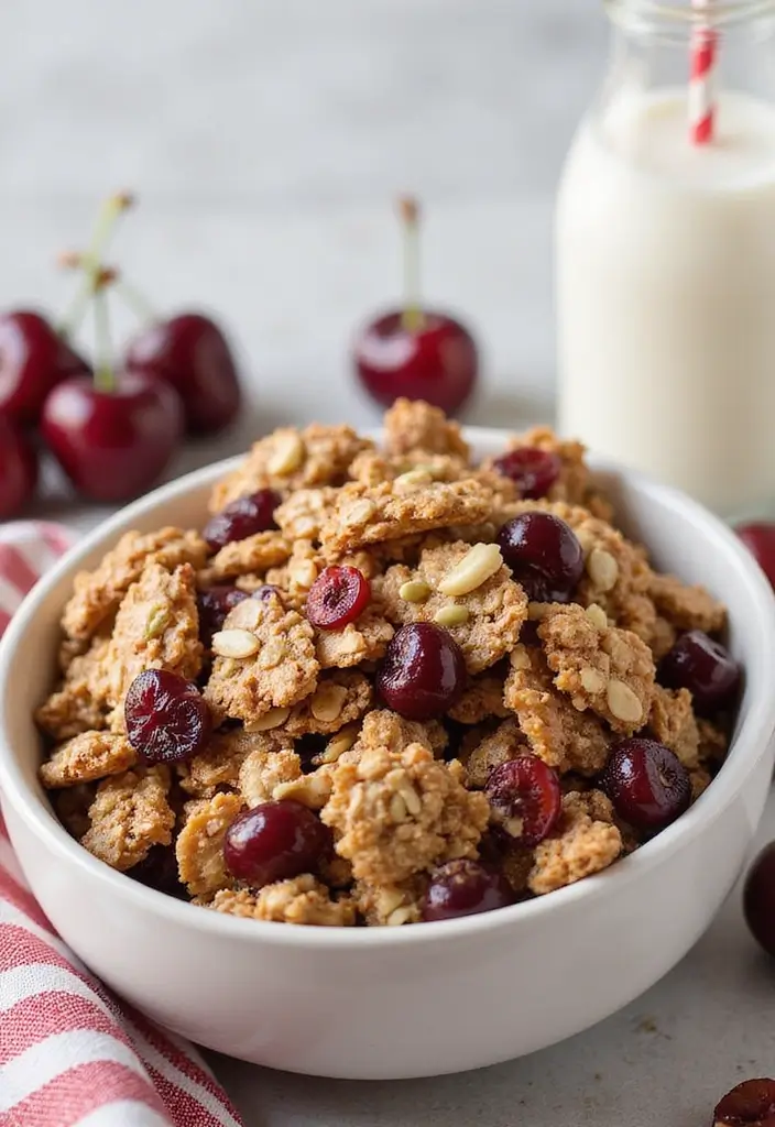 28 Cherry Pie Filling Breakfast Recipes That Feel Like Dessert - 13. Cherry Pie Granola