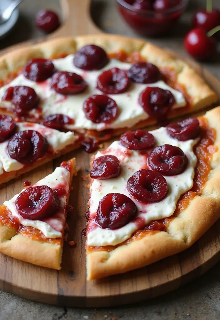 28 Cherry Pie Filling Breakfast Recipes That Feel Like Dessert - 16. Cherry Pie Breakfast Pizza