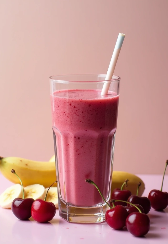 28 Cherry Pie Filling Breakfast Recipes That Feel Like Dessert - 2. Cherry Pie Smoothie