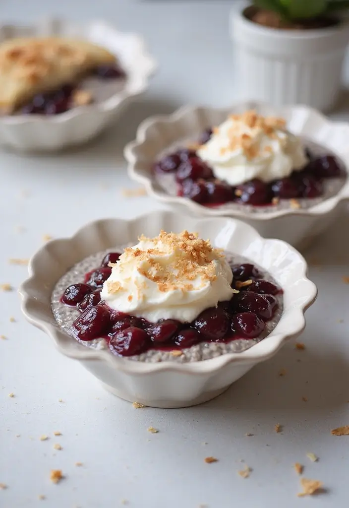 28 Cherry Pie Filling Breakfast Recipes That Feel Like Dessert - 22. Cherry Pie Coconut Chia Pudding