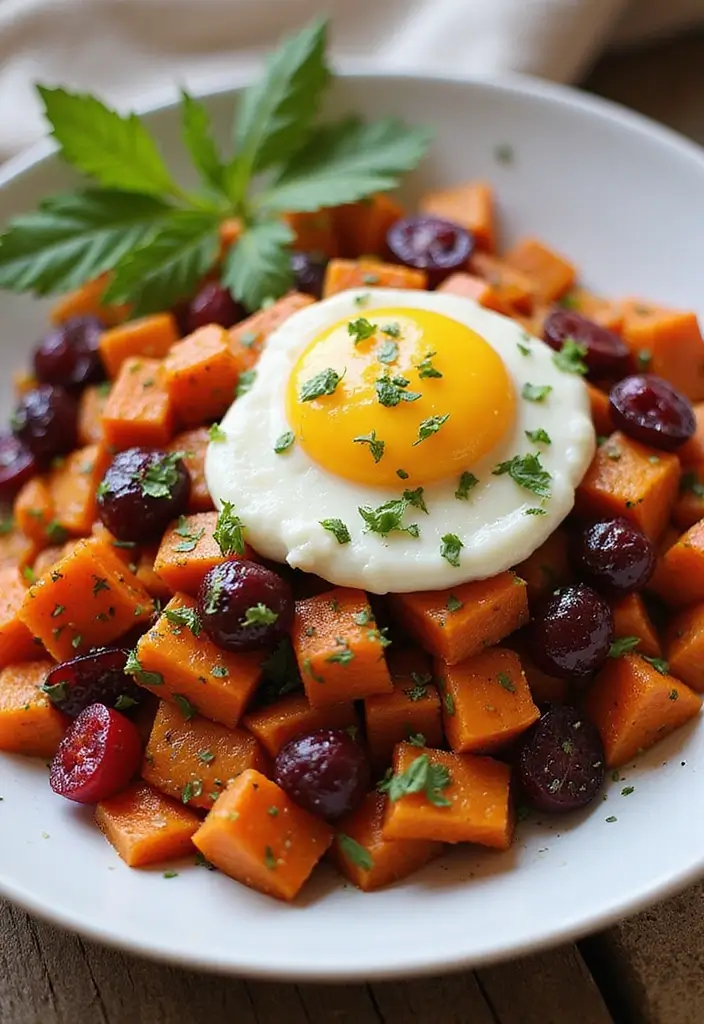 28 Cherry Pie Filling Breakfast Recipes That Feel Like Dessert - 23. Cherry Pie Sweet Potato Hash