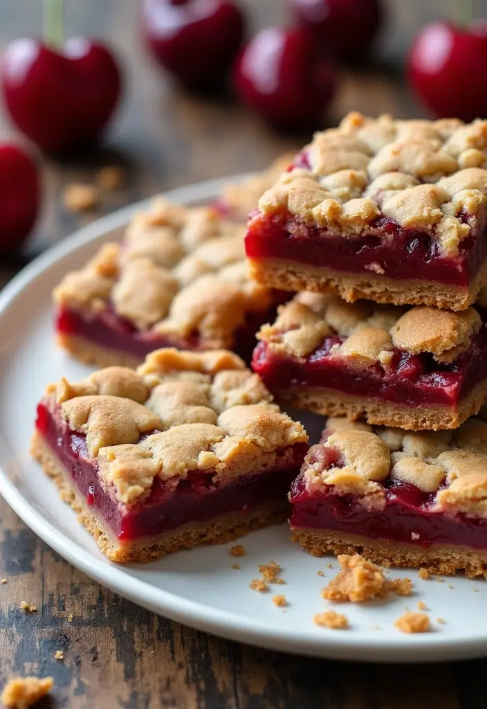 28 Cherry Pie Filling Breakfast Recipes That Feel Like Dessert - 8. Cherry Pie Breakfast Bars