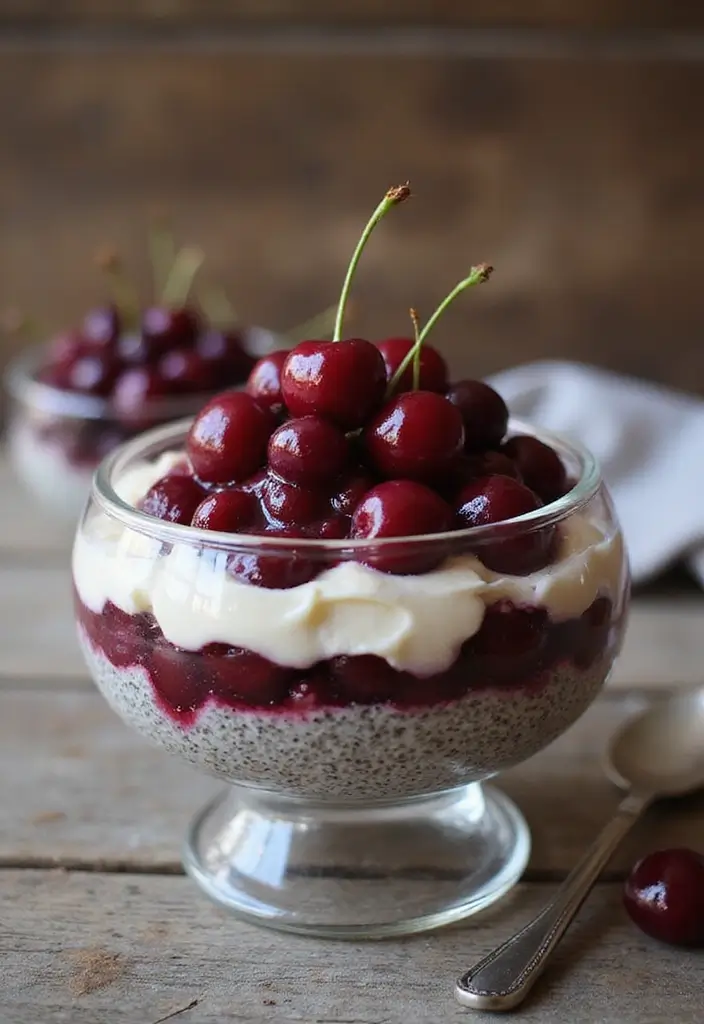 28 Cherry Pie Filling Breakfast Recipes That Feel Like Dessert - 9. Cherry Pie Chia Seed Pudding