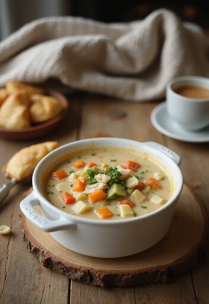 28 Crockpot Chicken Pot Pie Soup Recipes for Cozy Nights 1 28 Crockpot Chicken Pot Pie Soup Recipes for Cozy Nights - 1. Classic Creamy Chicken Pot Pie Soup