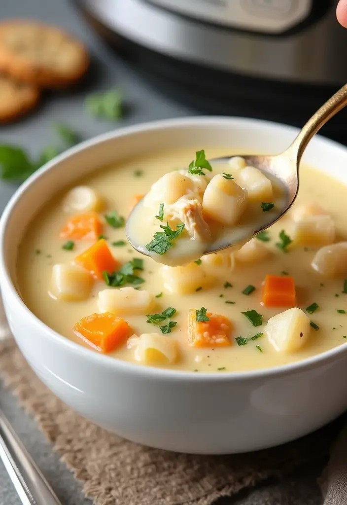 28 Crockpot Chicken Pot Pie Soup Recipes for Cozy Nights 74 28 Crockpot Chicken Pot Pie Soup Recipes for Cozy Nights - 12. Instant Pot Chicken Pot Pie Soup